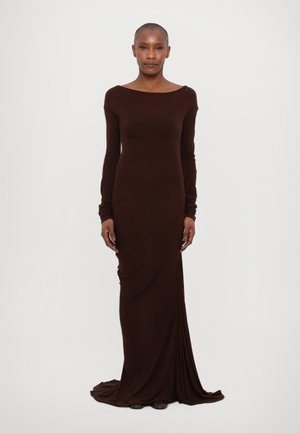 ESTELLA SOLID DRESS - Maxikjoler - dark brown