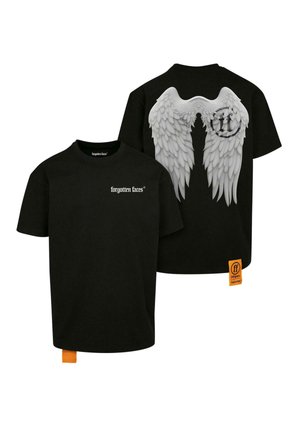 WINGS OVERSIZED - Marškinėliai su spaudiniu - black