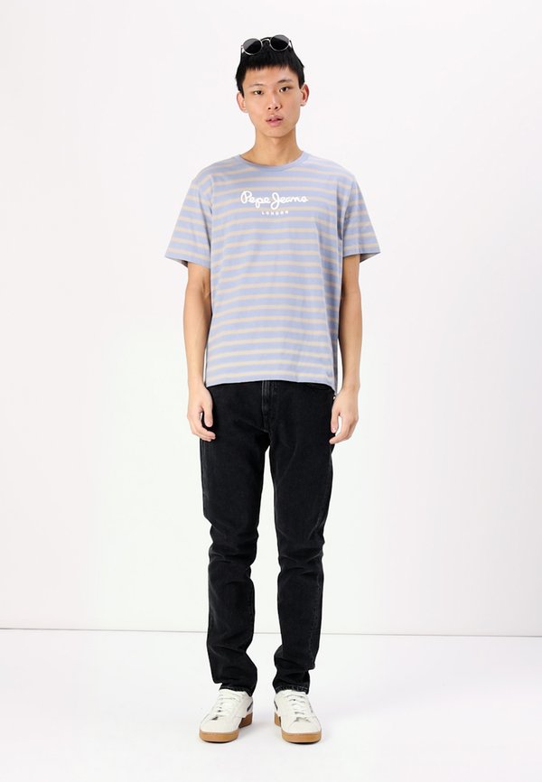 STRIPED EGGO - Print T-shirt2