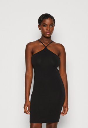 Vero Moda VMMADAMAXI SHORT DRESS  - Dzsörzéruha - black