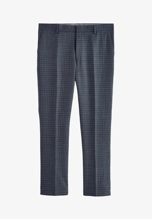 Next TEXTURED CHECK- REGULAR FIT - Kostiuminės kelnės - navy