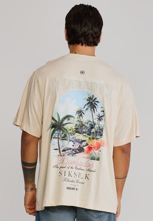 SIKSILK, GRAPHIC  - Tričko s potlačou - ecru
