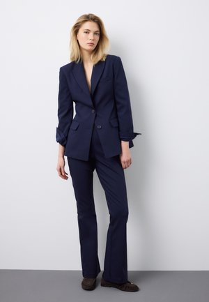 Stefanel SLIM FIT STRETCH - Stoffhose - dark blue