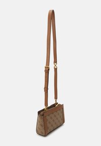 Guess DAGAN MINI XBODY TOP ZIP - Torba preko tijela - latte
