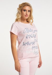 Bruno Banani - T-shirt print - rosa Miniatuurafbeelding 1