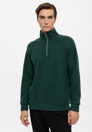 STANDING COLLAR - Sweatshirt - green