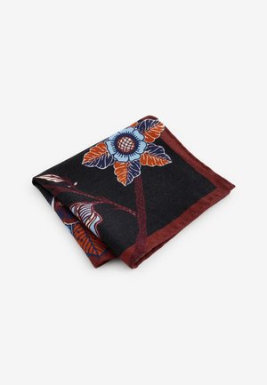 Next REGULAR SET - Kapesník do obleku - rust brown floral