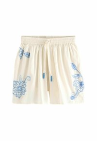 Next EMBROIDERED COORD PULL ON .  - REGULAR FIT - Shortsit - cream blue