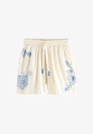 Next EMBROIDERED COORD PULL ON . - REGULAR FIT - Šortai - cream blue