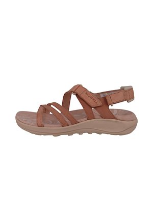 Walking sandals - tan rose