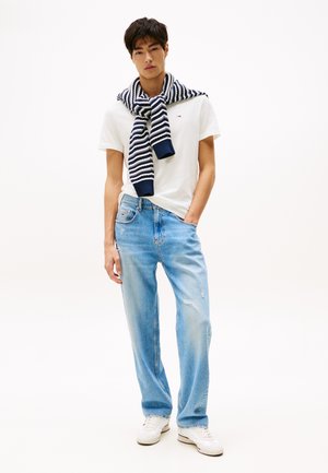 SLIM TEE 2 PACK - Basic T-shirt - ecru/tempo blue
