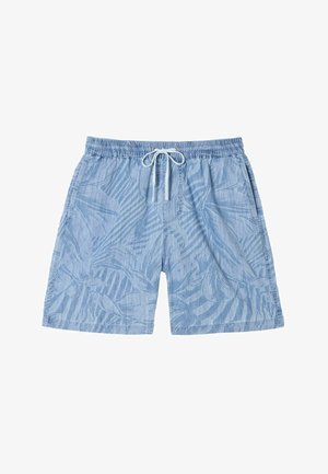 FatFace, REGULAR FIT - LADRAM JUNGLE PRINT SHORTS . - Šortky - chambray blue