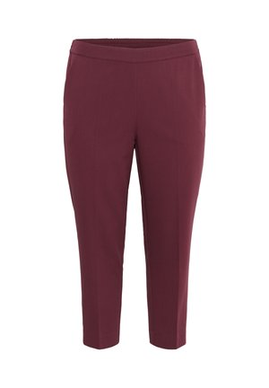 Kaffe Curve SAKIRA CROPPED - Trousers - windsor wine