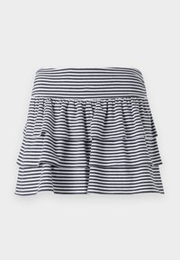 RUFFLE MINI STRIPE - Miniskjørt - dark blue
