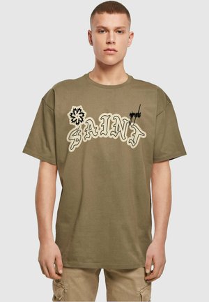 MJ Gonzales MÄNNER HEAVY OVERSIZED - T-shirts print - olive