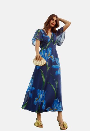 Friends Like These PETITE FIT - V-NECK MIDI - Velika haljina - blue floral