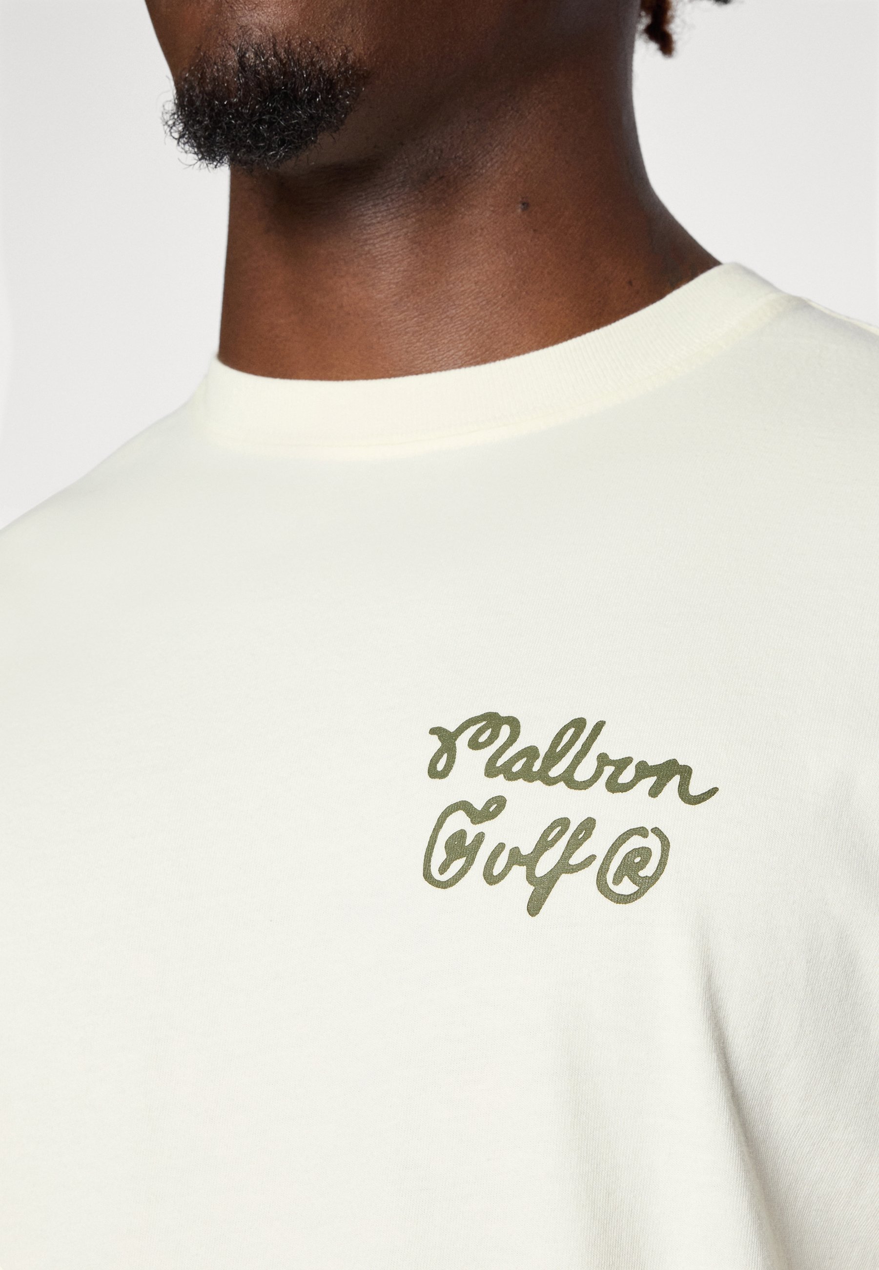 Malbon SPORTIVA TEE - Print T-shirt - cream/off-white