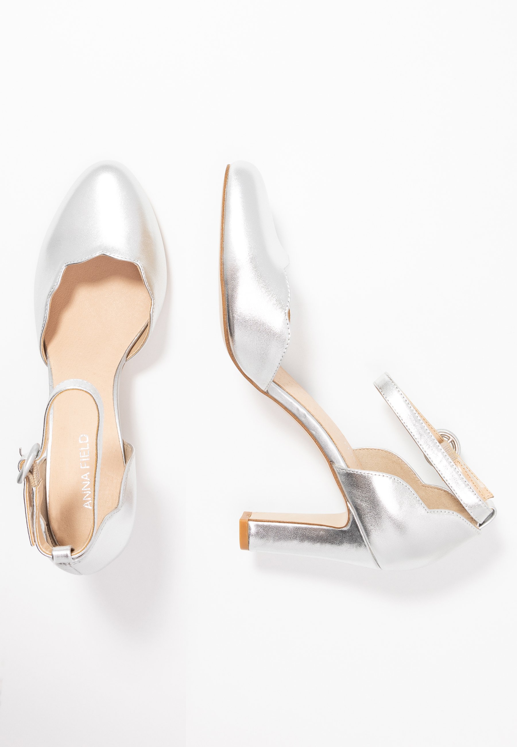Anna Field LEATHER PUMPS - Hoge hakken - silver/zilverkleurig - Zalando.nl