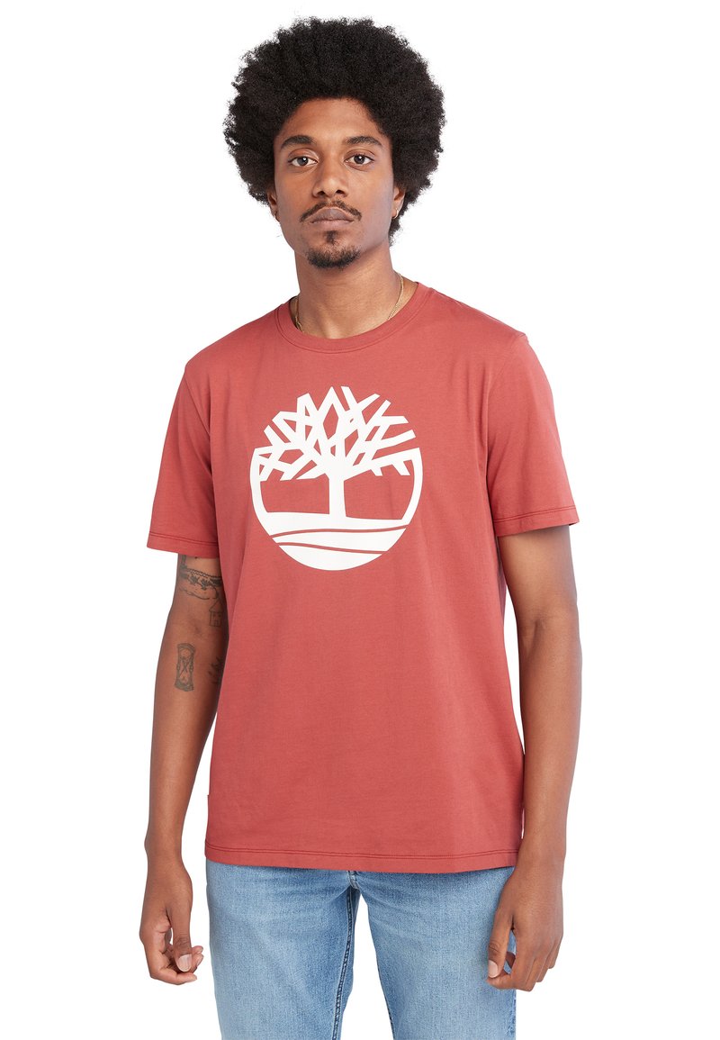 Timberland KENNEBEC RIVER TREE LOGO SHORT SLEEVE - T-shirt print - cowhide
