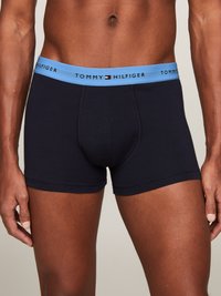 Tommy Hilfiger SIGNATURE TRUNK 3 PACK - Boxer alsónadrág - iris blue/sweetpea/daylight orange