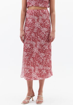 OXXO MIDI  - A-line skirt - fire flower comb