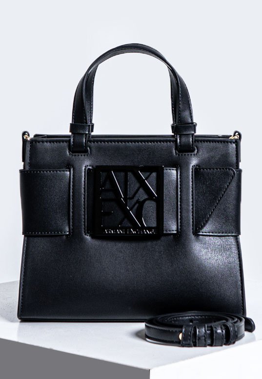 Armani Exchange MEDIUM BAG Sac à main black/noir ZALANDO