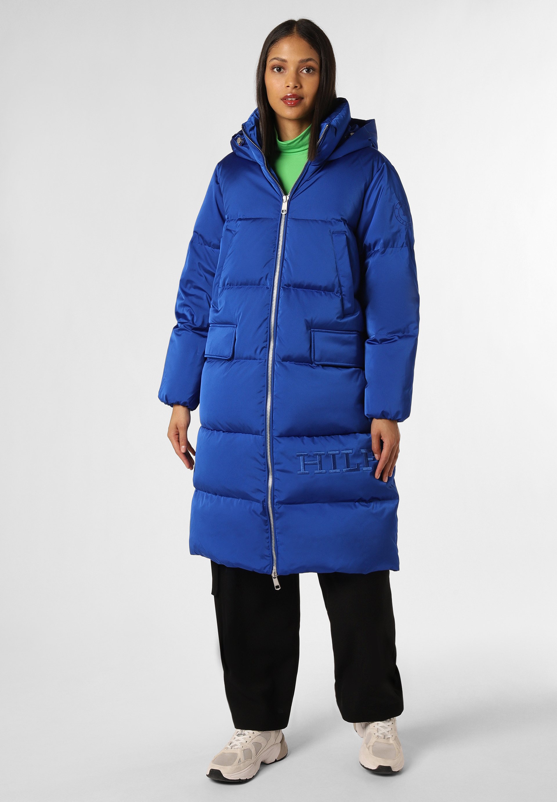 Daunen Mantel Daunenmantel Eisblau Relaxed Fit Hilfiger