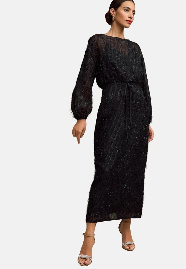 REGULAR FIT TIE WAIST SPARKLE  - Maxikleid