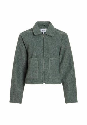 VILA, VIJADAS ZIPPER JACKET - NOOS - Veste polaire - balsam green