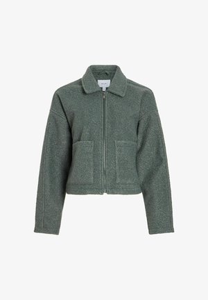 VILA, VIJADAS ZIPPER JACKET - NOOS - Veste polaire - balsam green
