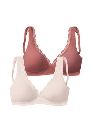 LASCANA, LASCANA SOFT-BH 2 PACK - Triangle bra - puder kupfer