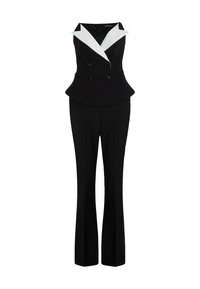 KARL STUDIO CONTRAST JUMPSUIT - Kombinezonas - black/white