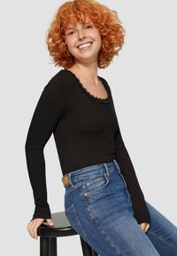 QS Langarmshirt - schwarz