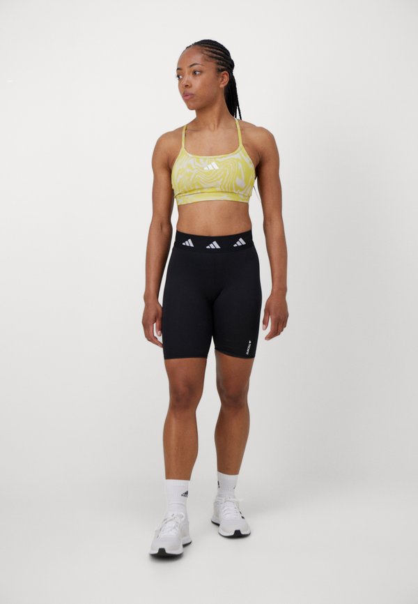 AEROREACT  LIGHT SUPPORT 3STRIPES BRA - Light support sports bra - alumina2