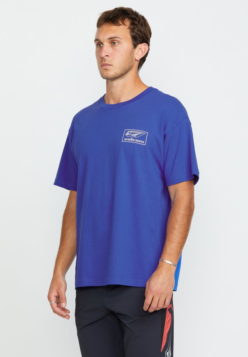 Petit t-shirt homme VOLCOM bleu coton logo imprimé graphique