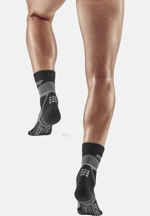 CEP COMPRESSION HIKING MAX CUSHION MID CUT SOCKS - MADE IN GERMANY - Sportsocken - grey black
