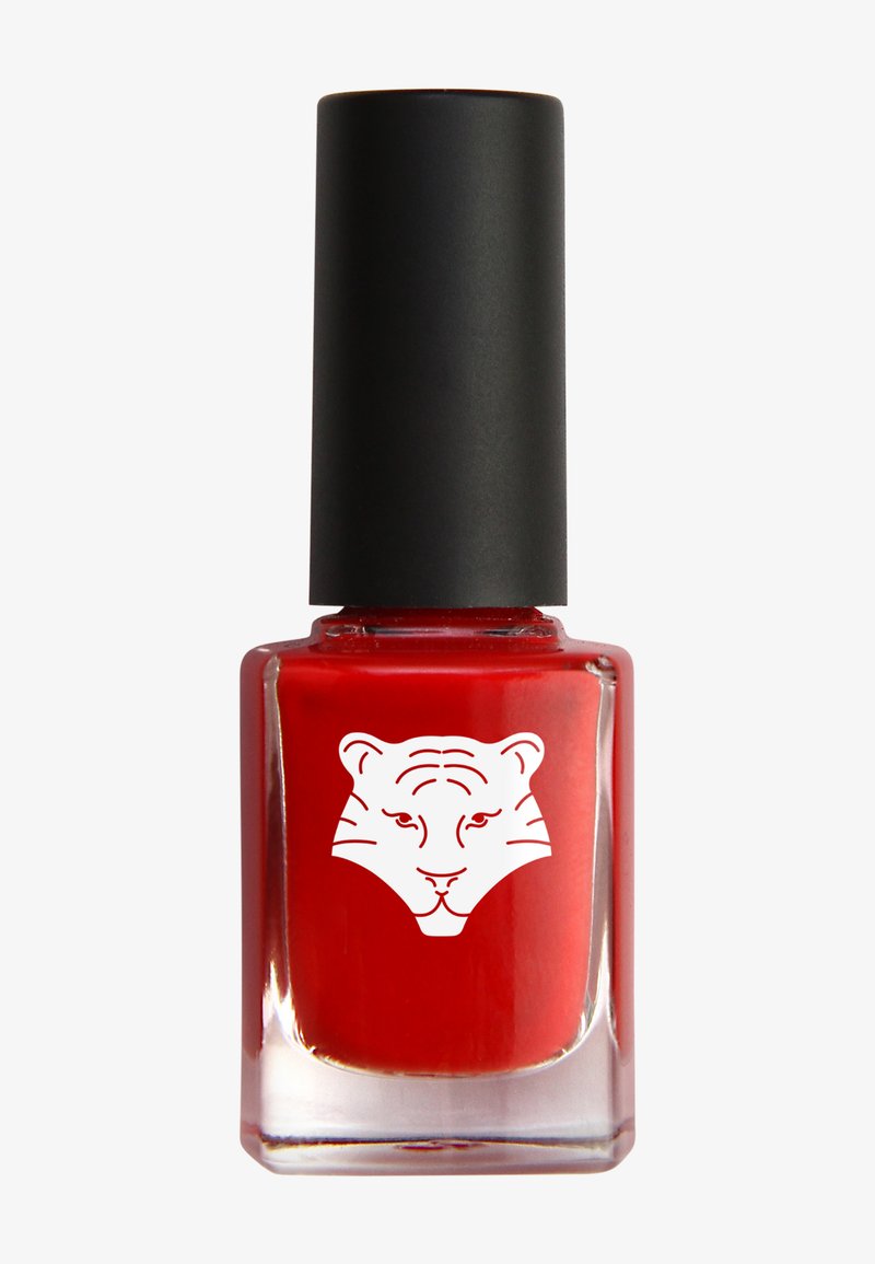 All Tigers - NATURAL & VEGAN NAIL LACQUER - Base Coat - red hit it big, Forstørre