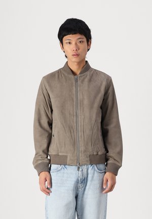 SLHARCHIVE - Veste en cuir - morel