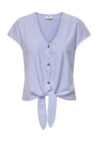 JDYNELLI KNOT - Blouse - cloud dancer/frozen fjord