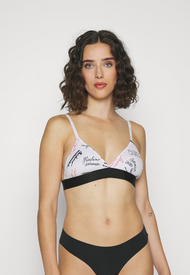 Moschino Underwear Triangle bra fantasy white/white Zalando.ie