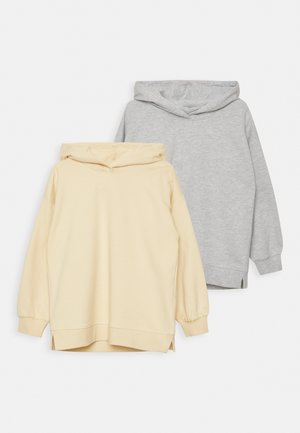 OVERSIZED HOODIE 2PACK - Sweater - beige grey