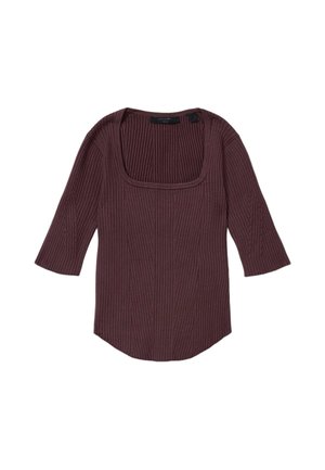 AllSaints, CRUZ HALLY TOP - T-Shirt basic - burnt brown