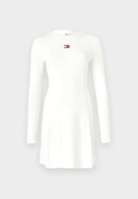 FIT FLARE BADGE DRESS - Robe en jersey - ecru