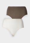 2 PACK ESSENTIALS - Briefs - weiss/taupe