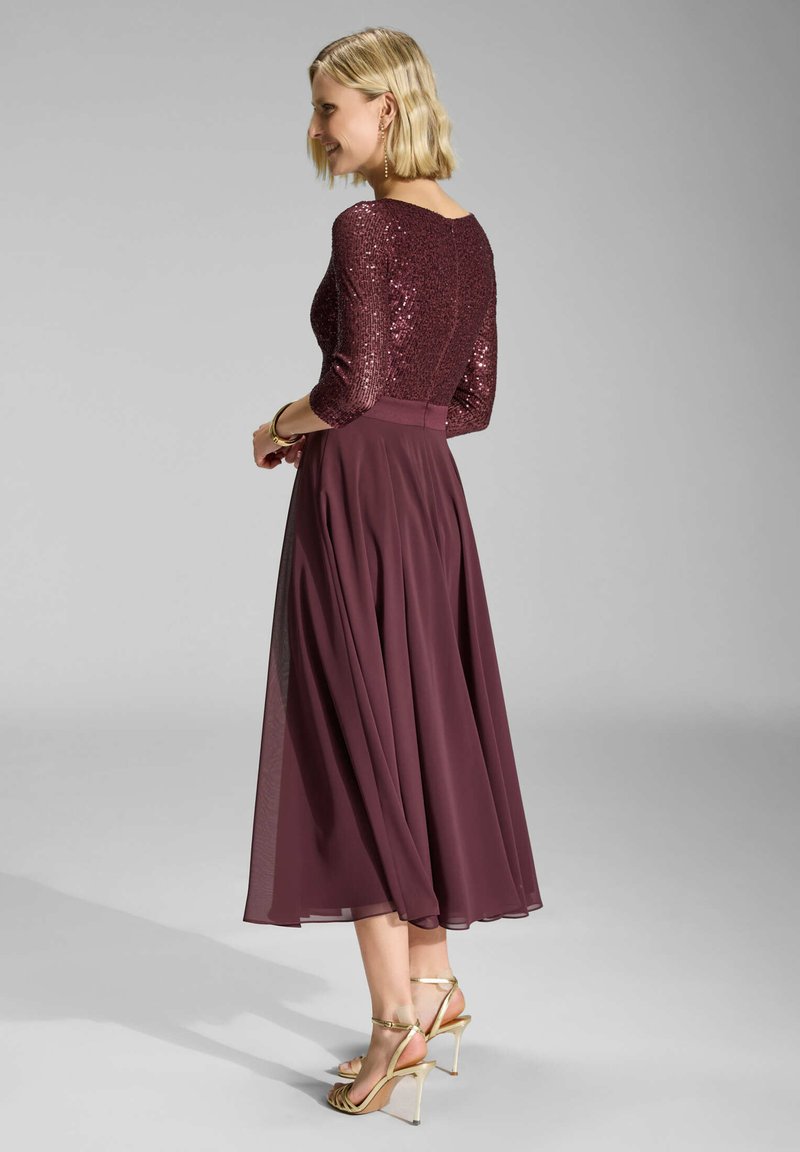 slim fit dress slacks Wine Long Sleeve Belted Skater Mini Dress – AX Paris