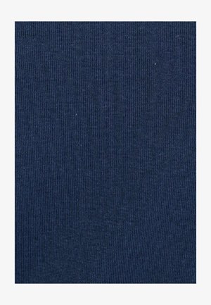Tessuto a coste blu navy con una fine texture e un pattern consistente, adatto per varie applicazioni di abbigliamento.