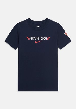 Nike Performance, CROATIA GRAPHIC TEE UNISEX - Bluză fotbal - obsidian/white/university red