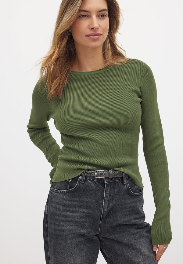 Strickpullover - khaki