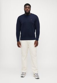 Tommy Hilfiger ESSENTIAL STRUCTURE CREW NECK - Jumper - desert sky