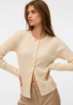 Vero Moda, CARDIGAN AWASHLIE KNIT CARDIGAN - Kardigán - birch